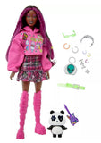 Barbie: Extra Doll - Pink Plaid Skirt with Panda