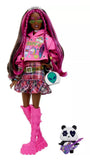 Barbie: Extra Doll - Pink Plaid Skirt with Panda