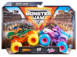 Monster Jam: 1:64 Scale Diecast 2-Pack - Dragon vs Sparkle Smash