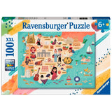 Ravensburger: Map of Spain and Portugal (100pc Jigsaw) Board Game