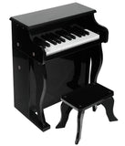 Kids Wooden Musical Toy Piano (Black)
