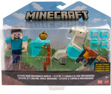 Minecraft: Action Figure 2-Pack - Steve & Armoured Horse