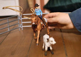 Schleich - Cowgirl Team Roping Fun