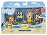 Bluey: Figure 4-Pack - Family Beach Day