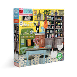 eeBoo: Kitchen Chickens Square Jigsaw (1000pc Jigsaw) Board Game