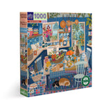 eeBoo: Blue Kitchen (1000pc Jigsaw) Board Game