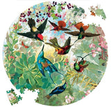 eeBoo: Round Puzzle - Hummingbirds (500pc Jigsaw) Board Game