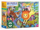 eeBoo: Big Cats - 20-Piece Puzzle
