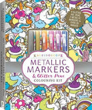 Kaleidoscope: Colouring Kit - Metallic Markers & Glitter Pens