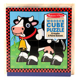 Melissa & Doug: Wooden Cube Puzzle - Farm