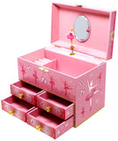 Pink Poppy - Ballet Musical Jewellery Box (Medium)