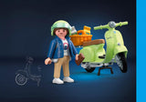 Playmobil: Green Vespa with Woman (71621)