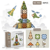 Magic Drilling Surface Magnetic Block - 48pcs