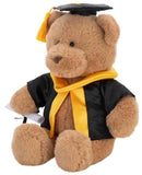 With Heart: Graduation Bear Large With Scroll - 24cm Plush Toy