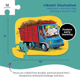 Crocodile Creek: Go Big Dog - Mini Puzzle (12pc Jigsaw) Board Game