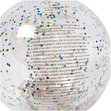 Sunnylife: 3D Inflatable Beach Ball - Cotton Candy Glitter