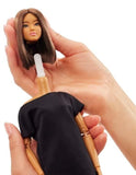 Barbie Basics Collectible Doll, Model 01 With Brunette Hair in Black Dress & Pointed Booties