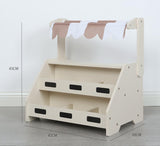 Kids Montessori Market Stand Wooden Play Set