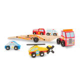 Melissa & Doug: Magnetic Emergency Loader - Wooden Vehicle Set