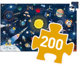 Djeco: The Space Puzzle + Booklet - 200pc Board Game