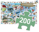 Djeco: Aero Club Puzzle + Booklet - 200pc