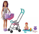 Barbie: Babysitters Inc. - Doll & Playset (Brunette/Straight)