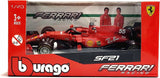 Bburago: 1:43 Diecast Vehicle - Ferrari Racing (SF21 #55 Carlos Sainz)