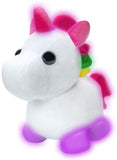 Adopt Me! Mega-Neon Unicorn - 12" Light-Up Plush Toy