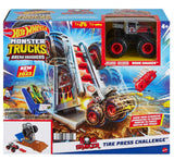 Hot Wheels: Monster Trucks - Arena Smashers Bone Shaker Tire Press Challenge