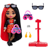 Barbie Extra: Mini Doll - Red & Black Hair