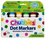 Boyle: Chubbies Washable Dot Paint Markers - 60ml (Set of 6)