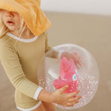 SunnyLife: 3D Inflatable Beach Ball - Ocean Treasure Rose