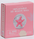 SunnyLife: 3D Inflatable Beach Ball - Ocean Treasure Rose