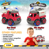 Build-ables: Fire Rescue - 2-in-1 Vehicle Playset