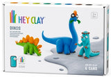 Hey Clay: Dinos - Stegosaurus, Pachycephalosaurus, Brachiosaurus (6pc)