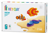 Hey Clay Ocean Clownfish, Discus Fish, Eel 6pc