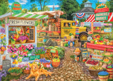 Pickups & Produce: Spring Summer Farmers Market (500pc Jigsaw) Board Game