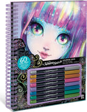 Nebulous Stars: Black Page Coloring Book - Isadora (Metallic Pens)