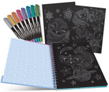 Nebulous Stars: Black Page Coloring Book - Isadora (Metallic Pens)