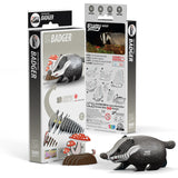 Eugy: Badger - 3D Cardboard Model