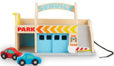 Melissa & Doug: Service Station Parking Garage - Wooden Playset