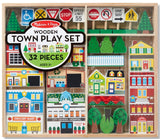 Melissa & Doug: Wooden Town - Playset