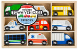 Melissa & Doug: Wooden Town - Vehicles Set