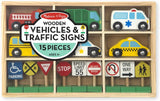 Melissa & Doug: Wooden Vehicles & Traffic Signs