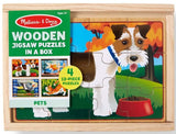 Melissa & Doug: Puzzles in a Box - Pets