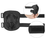 Hyperanger 6 in 1 Children Protective Gear Knee Elbow Pads - Black