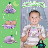 Adora: Snuggle & Glow Reversable Pal - Sloth (15cm) Plush Toy