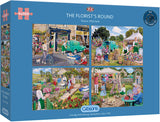 Gibsons: The Florist's Round (4x500pc Jigsaw) Board Game