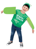Emma Memma: Green Plane Kids Costume - (Size: 3-5)