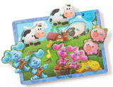 Blues Clues & You! Wooden Musical Farm Sound Puzzle - 6 Pieces